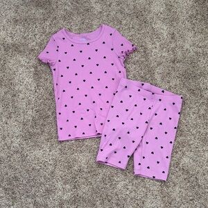 Cat & Jack Purple Heart Pajama Set